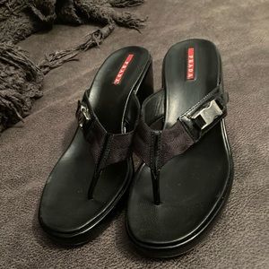 Authentic PRADA Wedge Sandal